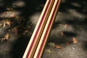 Hickory/Purpleheart Tanbo Staff pair. 1" Escrima Kali sticks