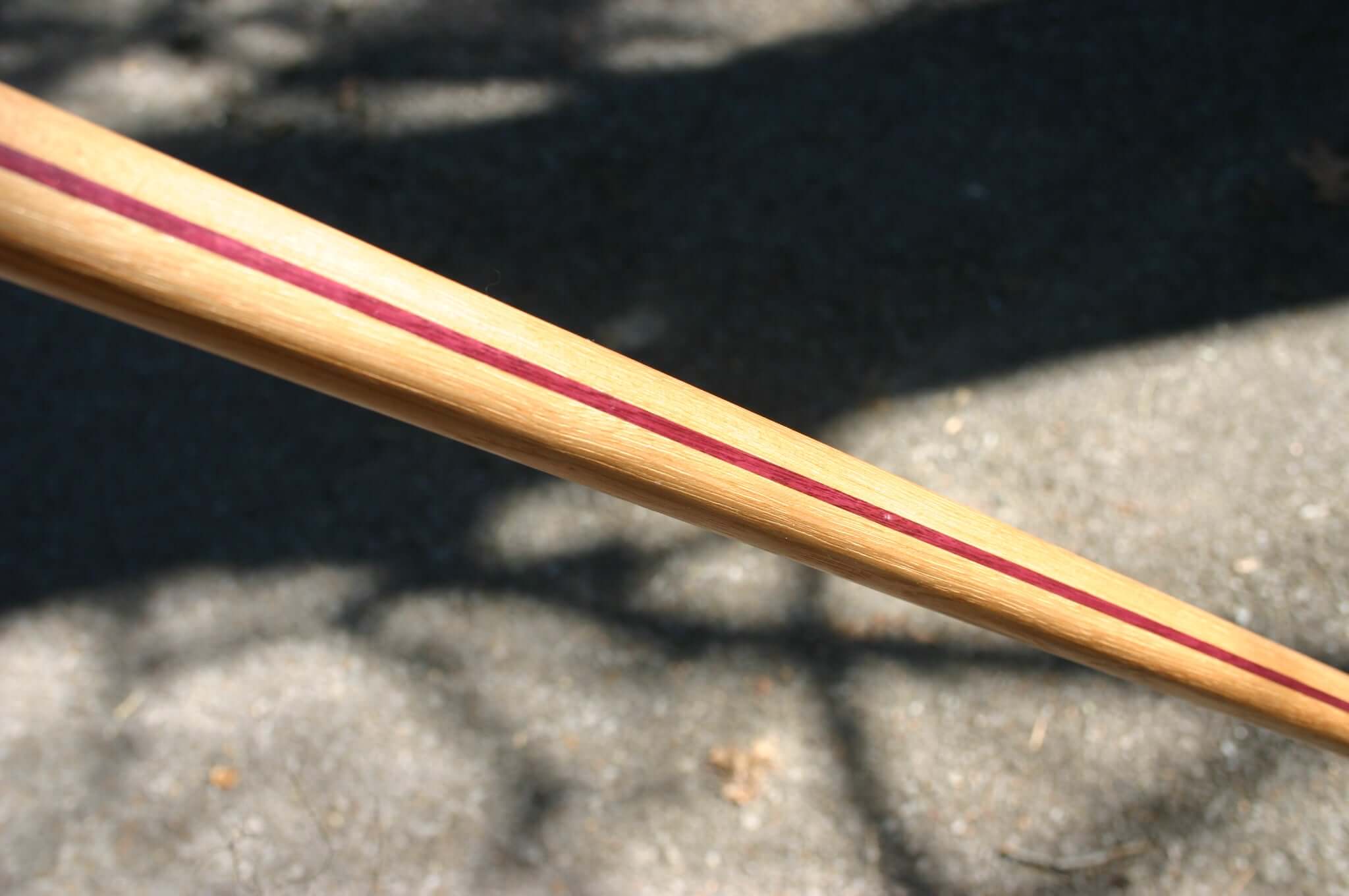 tournament staff hickory purpleheart laminated for karate martial arts